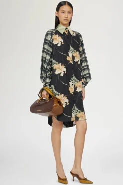 Abito Camicia Stampa Ibiscus