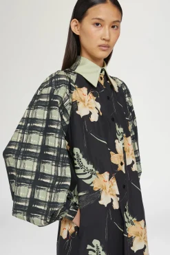 Abito Camicia Stampa Ibiscus