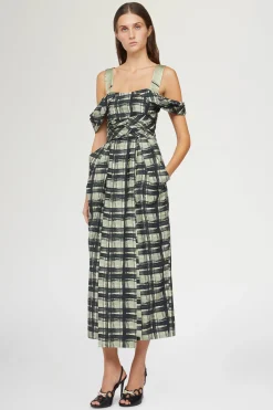 Abito Midi Quadri
