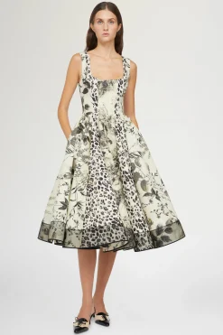 Abito Midi stampa Leopardata