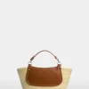 Borsa di Paglia Grande Marrone