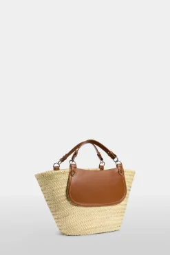Borsa di Paglia Grande Marrone