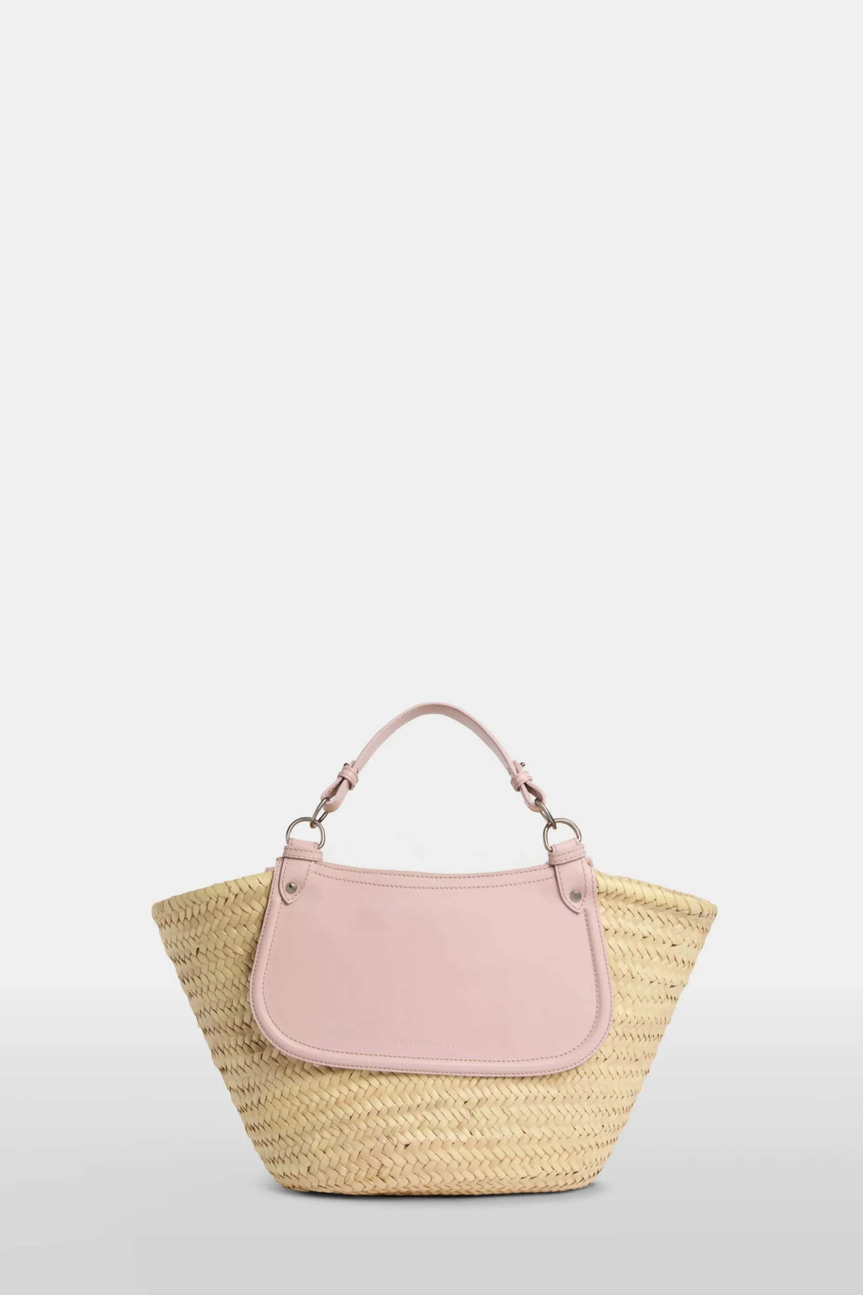 Borsa di Paglia Grande Rosa