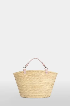 Borsa di Paglia Grande Rosa
