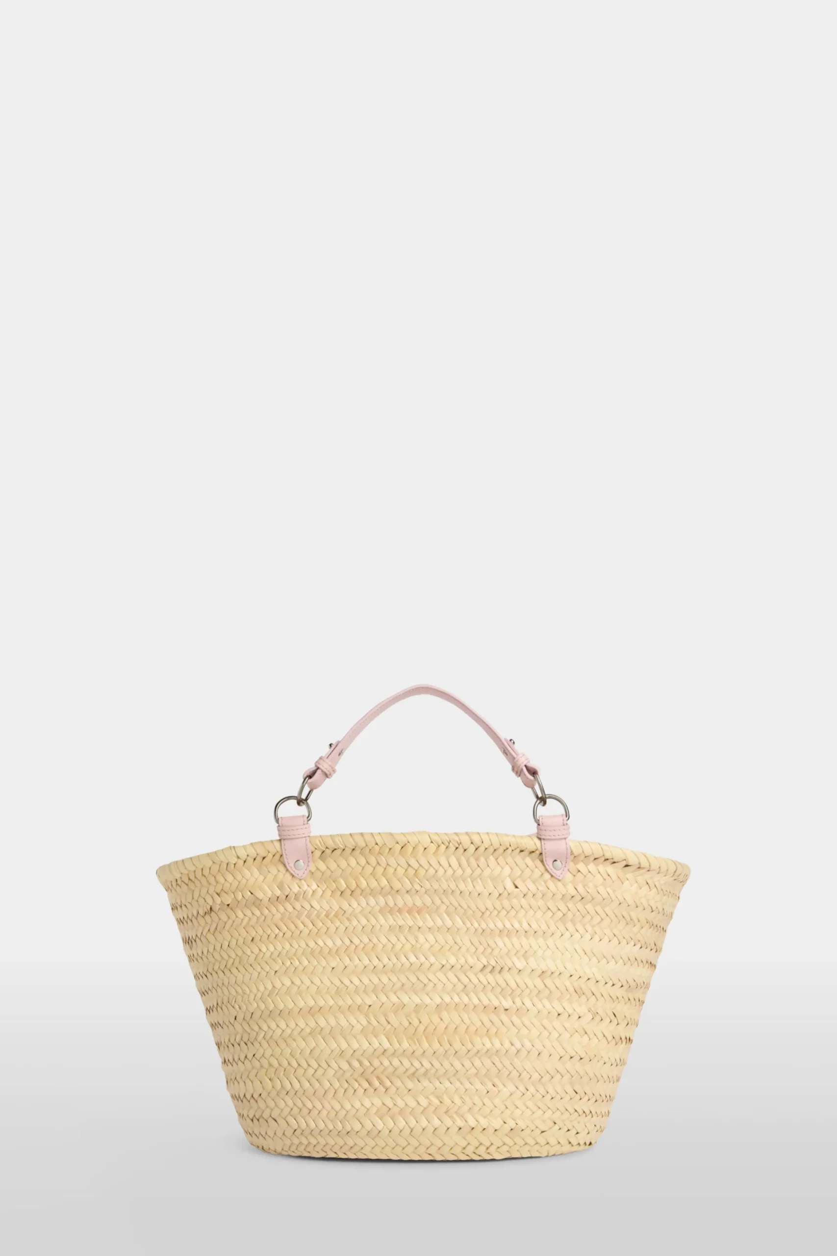 Borsa di Paglia Grande Rosa