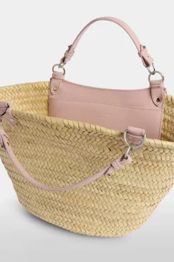 Borsa di Paglia Grande Rosa
