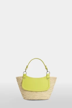 Borsa di Paglia Media Gialla