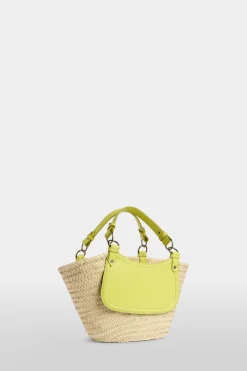 Borsa di Paglia Media Gialla