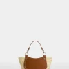 Borsa di Paglia Media Marrone