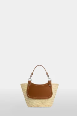 Borsa di Paglia Media Marrone