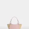 Borsa di Paglia Media Rosa