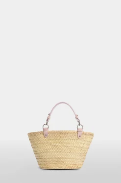 Borsa di Paglia Media Rosa