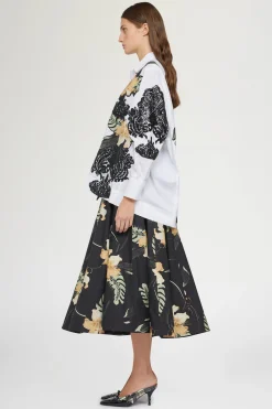 Camicia Bianca Ibiscus Patchworks