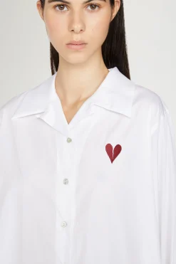 Camicia Cuore Spezzato Bianca