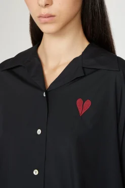 Camicia Cuore Spezzato Nera