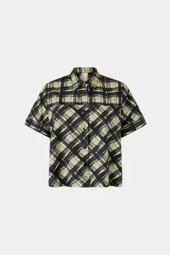 Camicia Maniche Corte Quadri