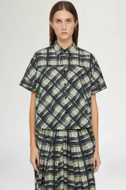 Camicia Maniche Corte Quadri