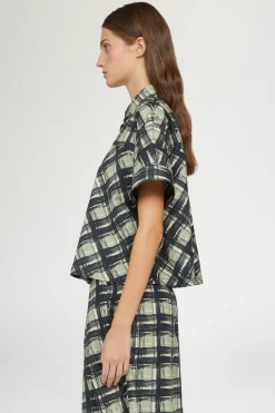 Camicia Maniche Corte Quadri