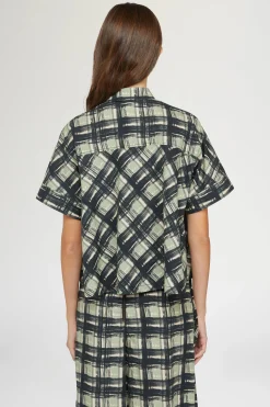 Camicia Maniche Corte Quadri