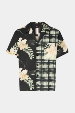 Camicia stampa Floreale e Quadri