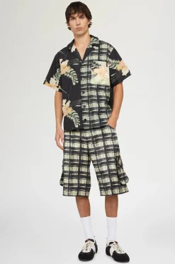 Camicia stampa Floreale e Quadri