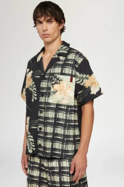 Camicia stampa Floreale e Quadri