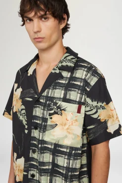 Camicia stampa Floreale e Quadri