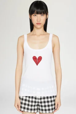 Canotta Cuore Spezzato Bianca