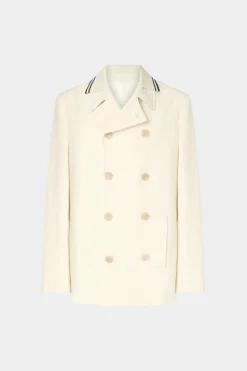 Cappotto Doppiopetto Crema