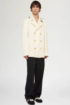 Cappotto Doppiopetto Crema