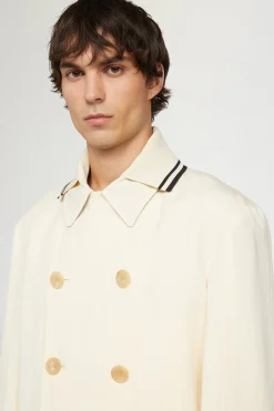 Cappotto Doppiopetto Crema