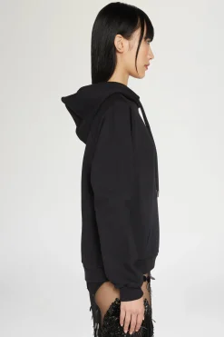 Felpa con cappuccio cuore spezzato