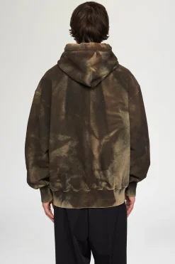 Felpa Lavata con Cappuccio