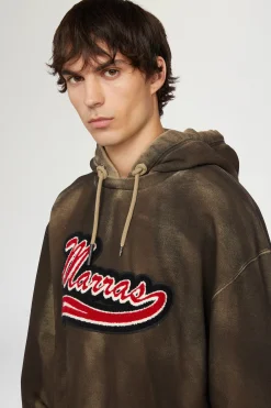 Felpa Lavata con Cappuccio