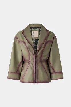 Giacca di Pelle Verde