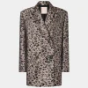 Giacca Doppiopetto Stampa Animalier