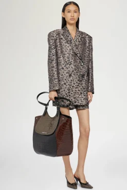 Giacca Doppiopetto Stampa Animalier