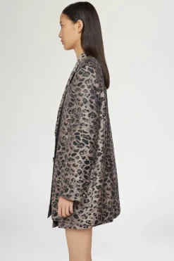 Giacca Doppiopetto Stampa Animalier