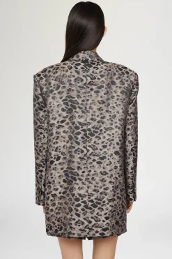 Giacca Doppiopetto Stampa Animalier