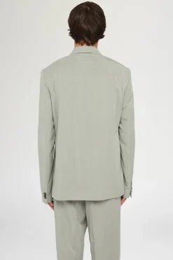 Giacca Doppiopetto Verde Salvia