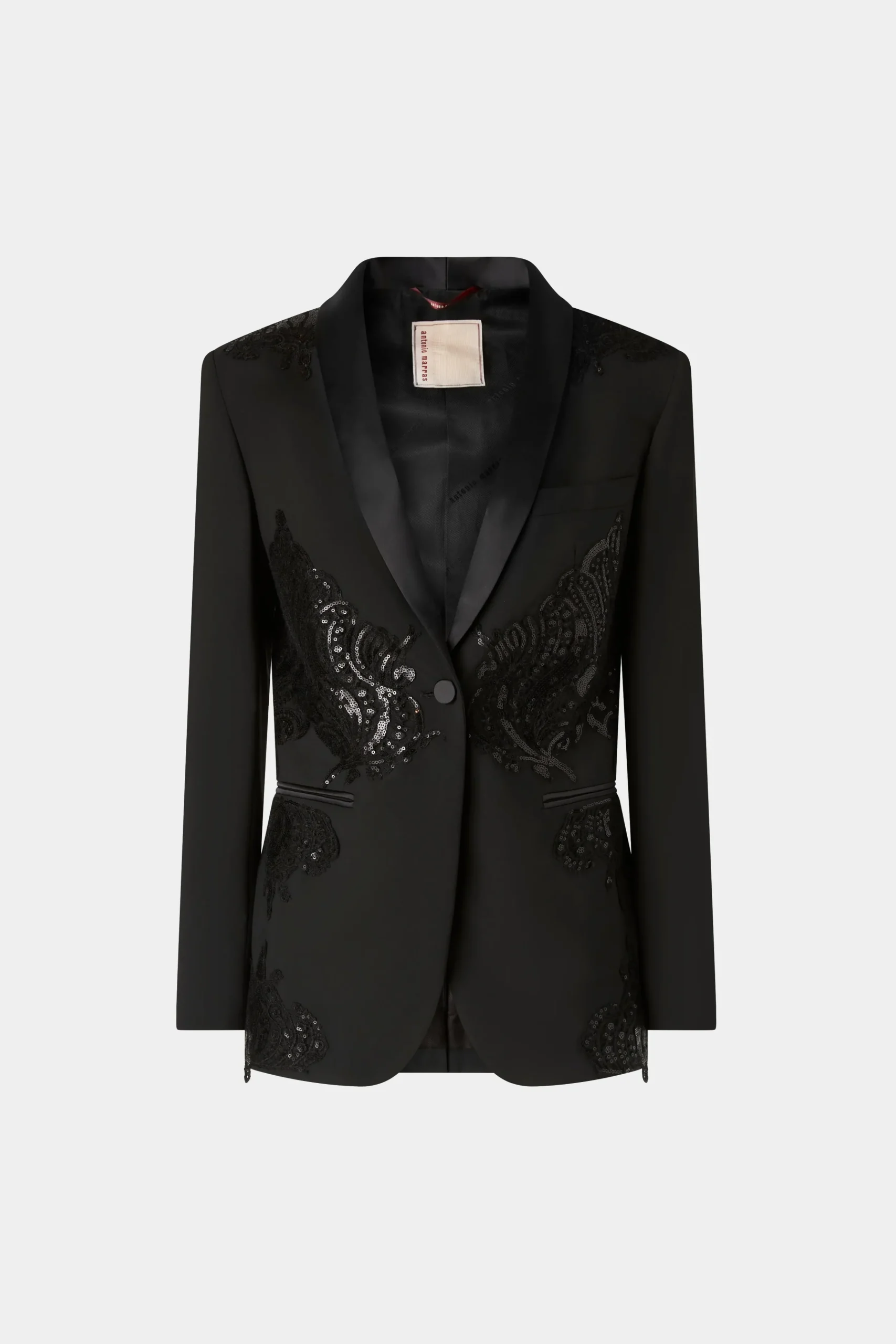 Giacca nera con paillettes