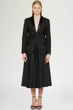 Giacca nera con paillettes