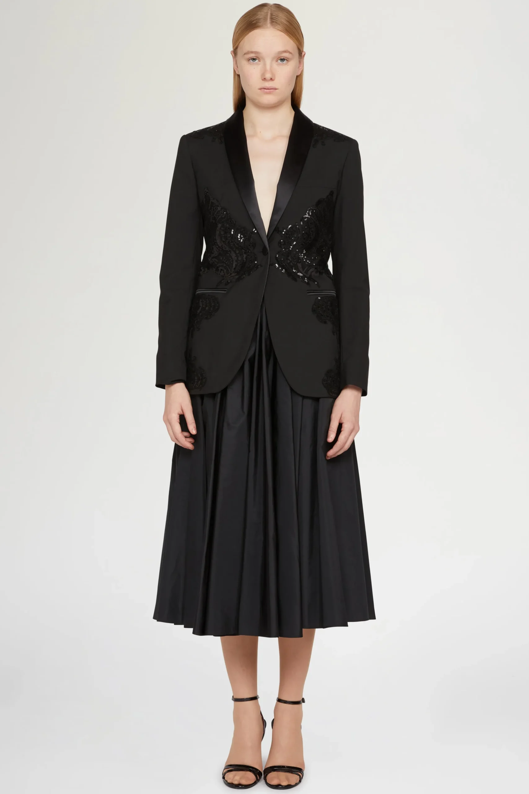 Giacca nera con paillettes