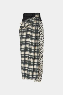 Gonna in Seta Drappeggiata