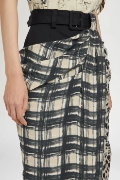 Gonna in Seta Drappeggiata