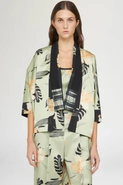 Kimono Stampa Ibiscus