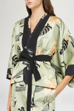 Kimono Stampa Ibiscus