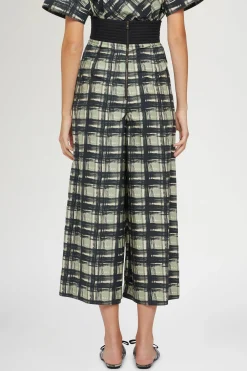 Pantaloni a Gamba Larga Quadri