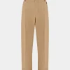 Pantaloni di Cotone Beige