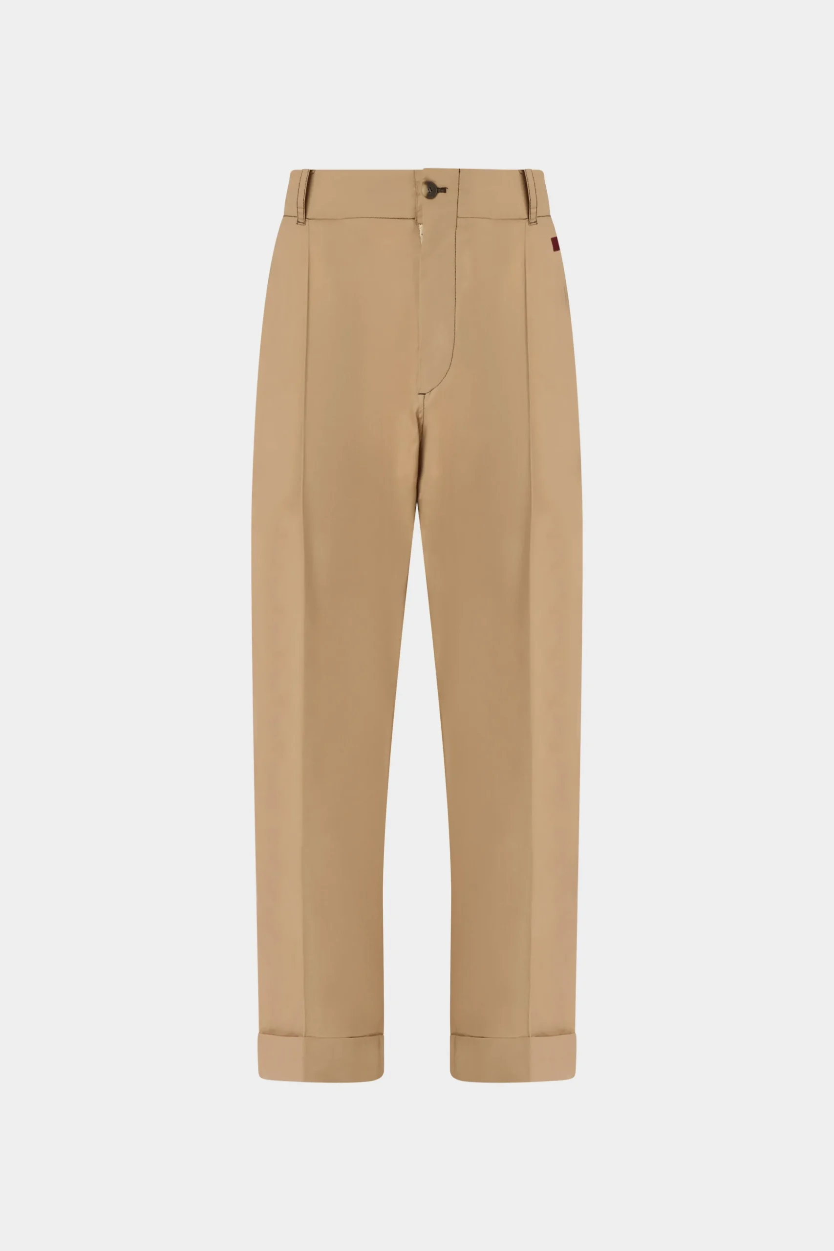 Pantaloni di Cotone Beige